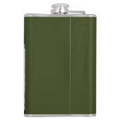 猛威を振るう鷲の愛国的なフラスコ フラスク (裏面)