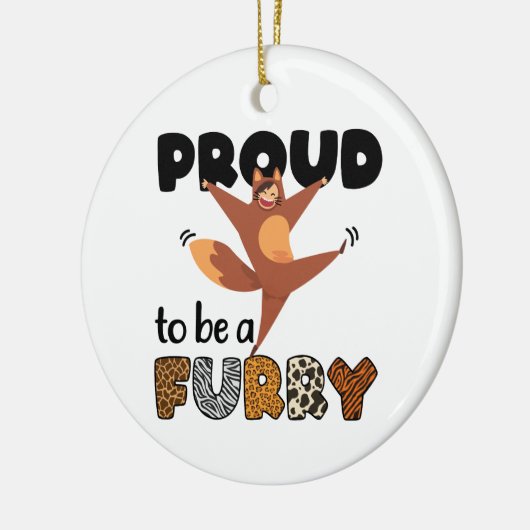 猛威誇りを持ったを振るう セラミックオーナメント (左)