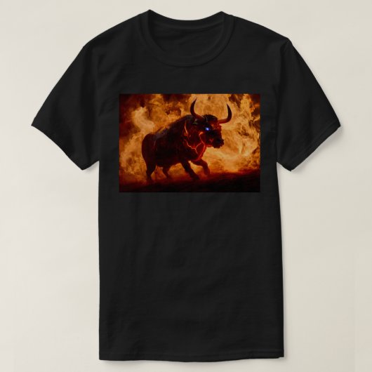 猛火の雄牛 Tシャツ (デザイン正面)