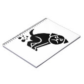 猛烈おもしろい不機嫌うんち犬 ノートブック (左側)