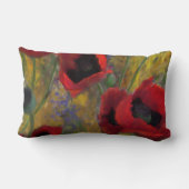 猛烈なケシの枕 ランバークッション (裏面)