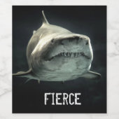 猛烈なサメの手帳 ワインラベル (シングルラベル)