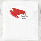 猛烈なサルサの缶詰になるラベル 楕円形シール (バッグ)