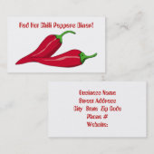 猛烈なチリペッパーの名刺 名刺 (正面/裏面)