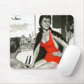 猛烈な女性 マウスパッド (マウス)