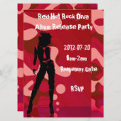猛烈な石の花型女性歌手III 招待状 (正面/裏面)