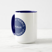 猛烈に強い勇敢な優しい女性 マグカップ (正面左)