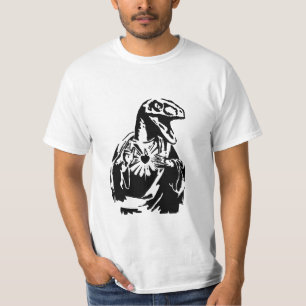 猛禽のイエス・キリストのステンシル Tシャツ