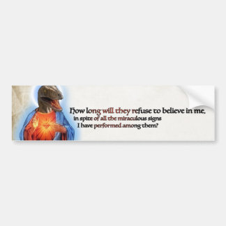 猛禽のイエス・キリストのバンパーステッカー バンパーステッカー