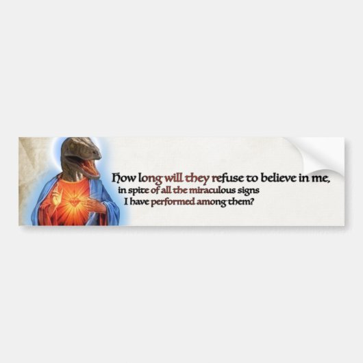 猛禽のイエス・キリストのバンパーステッカー バンパーステッカー (正面)