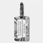 猛禽の精神の~の荷物のラベル ラゲッジタグ (裏面縦)