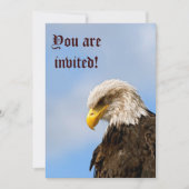 猛禽ハゲワシ 招待状 (正面)