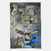 猛禽類25 キッチンタオル (縦)