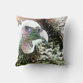 猛禽鳥類 クッション (裏面)