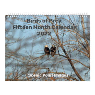 猛禽2022年15カ月暦 カレンダー