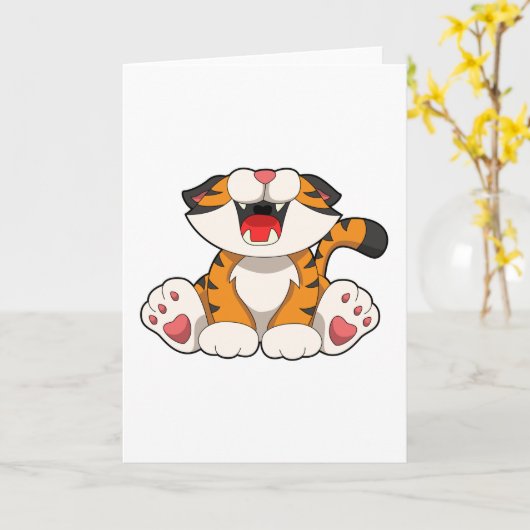 猛虎 カード (黄色い花)