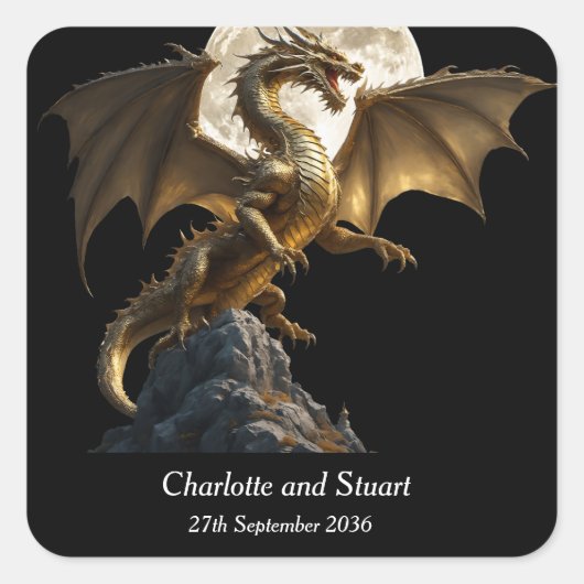 猛龍の飼育 スクエアシール (正面)