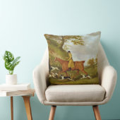 猟師および猟犬1809年(キャンバスの油) クッション (椅子)