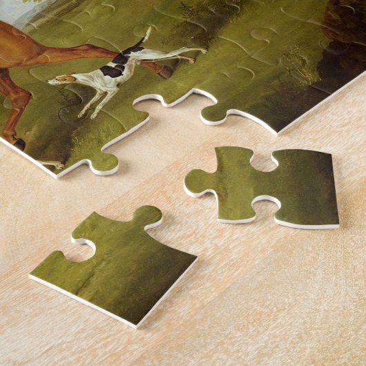 猟師および猟犬1809年(キャンバスの油) ジグソーパズル (側面)