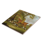 猟師および猟犬1809年(キャンバスの油) タイル (側面)