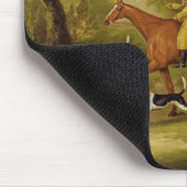 猟師および猟犬1809年(キャンバスの油) マウスパッド (コーナー)