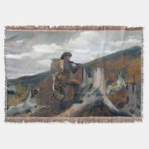 猟師と犬のウィンズローホーマー1891