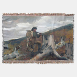 猟師と犬のウィンズローホーマー1891 スローブランケット
