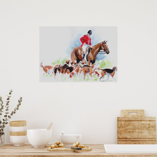 猟師 ポスター (キッチン)