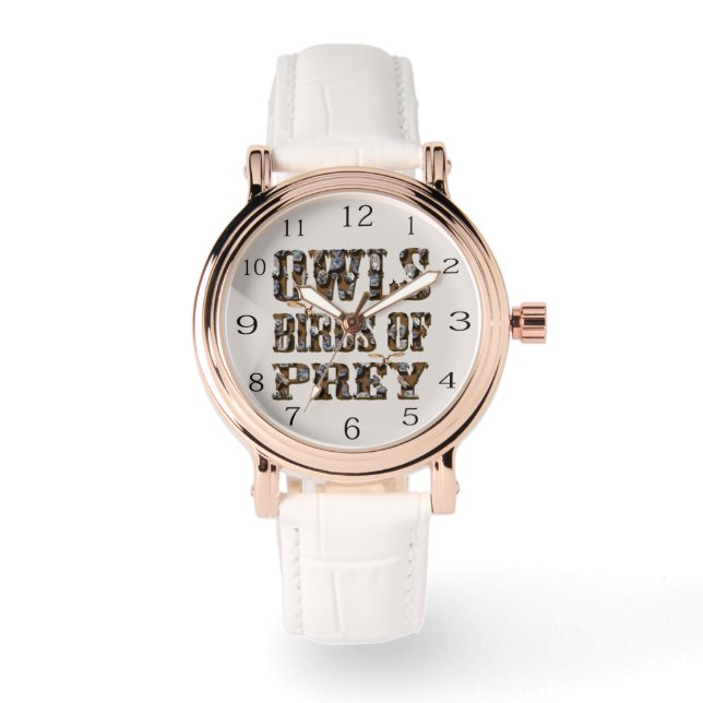 猟師：獲物の鳥を捕らえる。 腕時計 (正面)