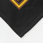 猟犬とのケルト結び目模様のデザイン フリースブランケット (角)