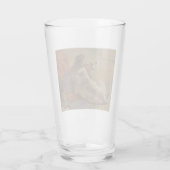 猟犬と髭のある子犬（2匹の犬）（動物） タンブラーグラス (裏面)