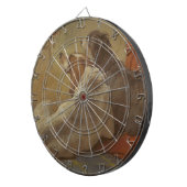 猟犬と髭のある子犬（2匹の犬）（動物） ダーツボード (正面右)