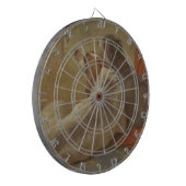 猟犬と髭のある子犬（2匹の犬）（動物） ダーツボード (正面左)