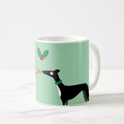 猟犬のキス コーヒーマグカップ (正面右)