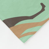 猟犬のキス フリースブランケット (角)