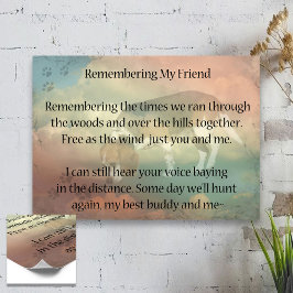 猟犬のペットロス ポスター