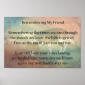 猟犬のペットロス ポスター (正面)