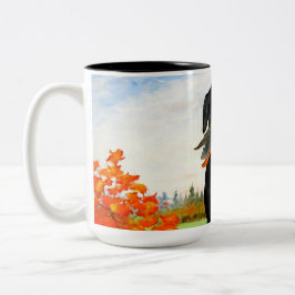 猟犬のマグ ツートーンマグカップ