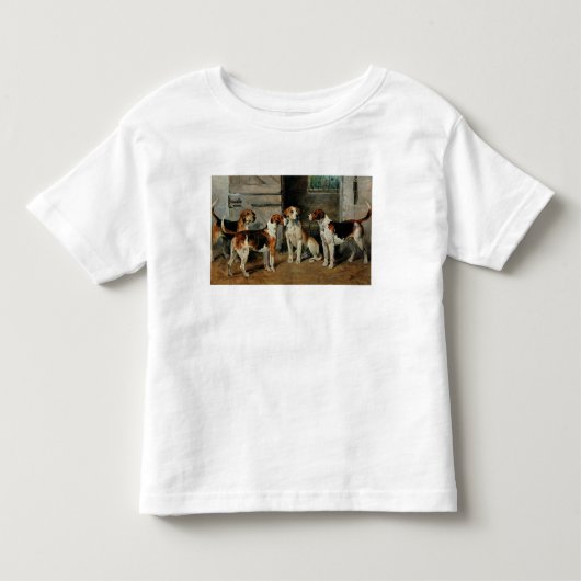 猟犬の勉強 トドラーTシャツ (正面)