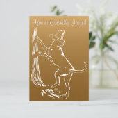 猟犬の招待状をカスタマイズ - ハンティングドッグのカード 招待状 (スタンド正面)