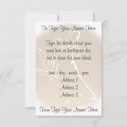 猟犬の招待状をカスタマイズ - ハンティングドッグのカード 招待状 (裏面)