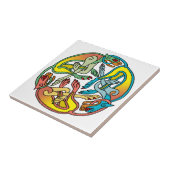 猟犬のTriskeleのケルト人のタイル タイル (側面)