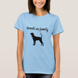 猟犬は家族のTシャツです Tシャツ