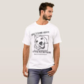 猟犬を幸せにさせて下さい! Tシャツ (正面フル)