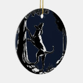 猟犬オーナメント 狩猟犬 アート デコレーション (右)