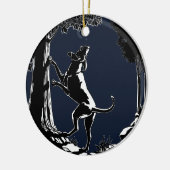 猟犬オーナメント 狩猟犬 アート デコレーション (左)