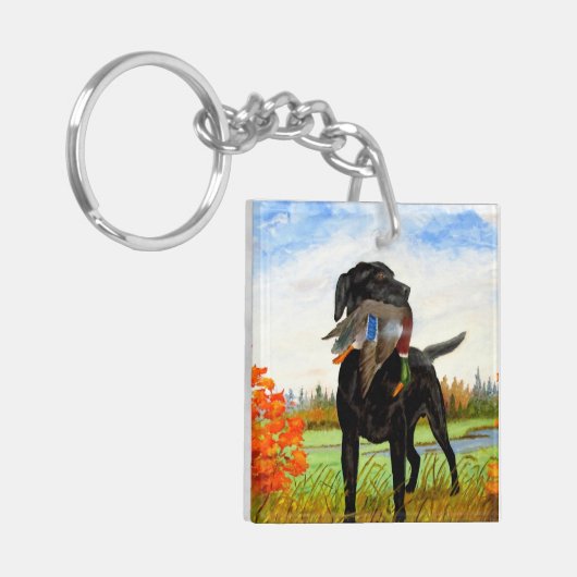 猟犬Keychain キーホルダー (正面左)