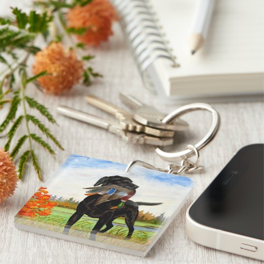 猟犬Keychain キーホルダー (正面右)