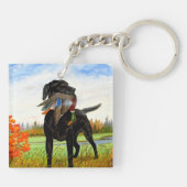 猟犬Keychain キーホルダー (裏面)