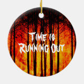 猥褻な人類学的な気候変動 セラミックオーナメント (裏面)